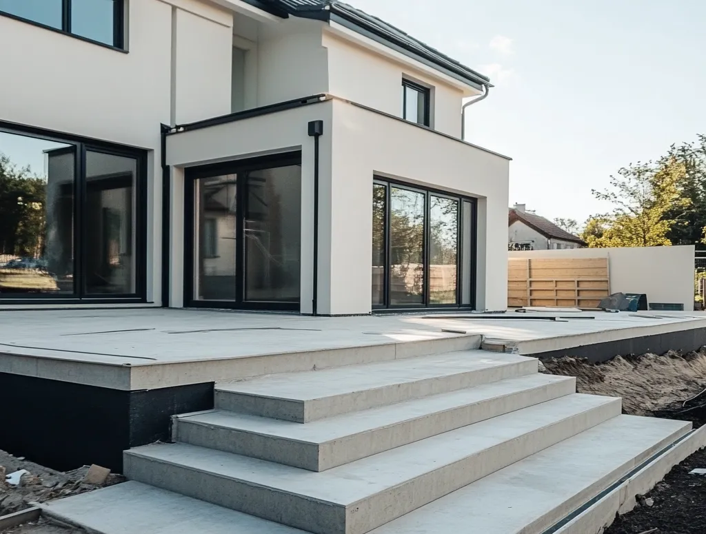 terrasse beton chantepie